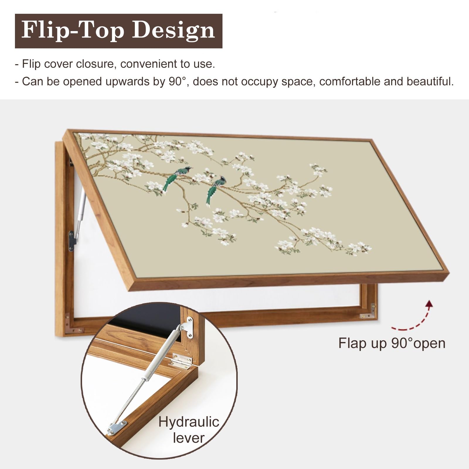 Tapa Contador Caja De Medidor Eléctrico Pintura Decorativa Ocultar Cubierta De Distribución, Arte De Pared De Estilo Chino Para Cubrir Panel Eléctrico Para Oficina En Casa Hotel(A,60x30cm (23 3/5x11 4