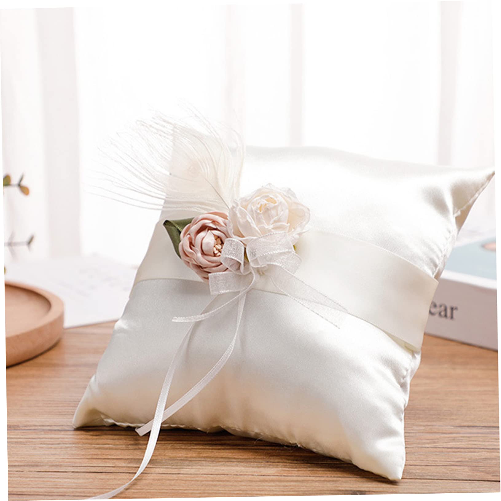 Gadpiparty 5pezzi Cuscino Portafedi Decorazioni Floreali Per Cerimonie Nuziali Accessorio Per Matrimoni e Speciali