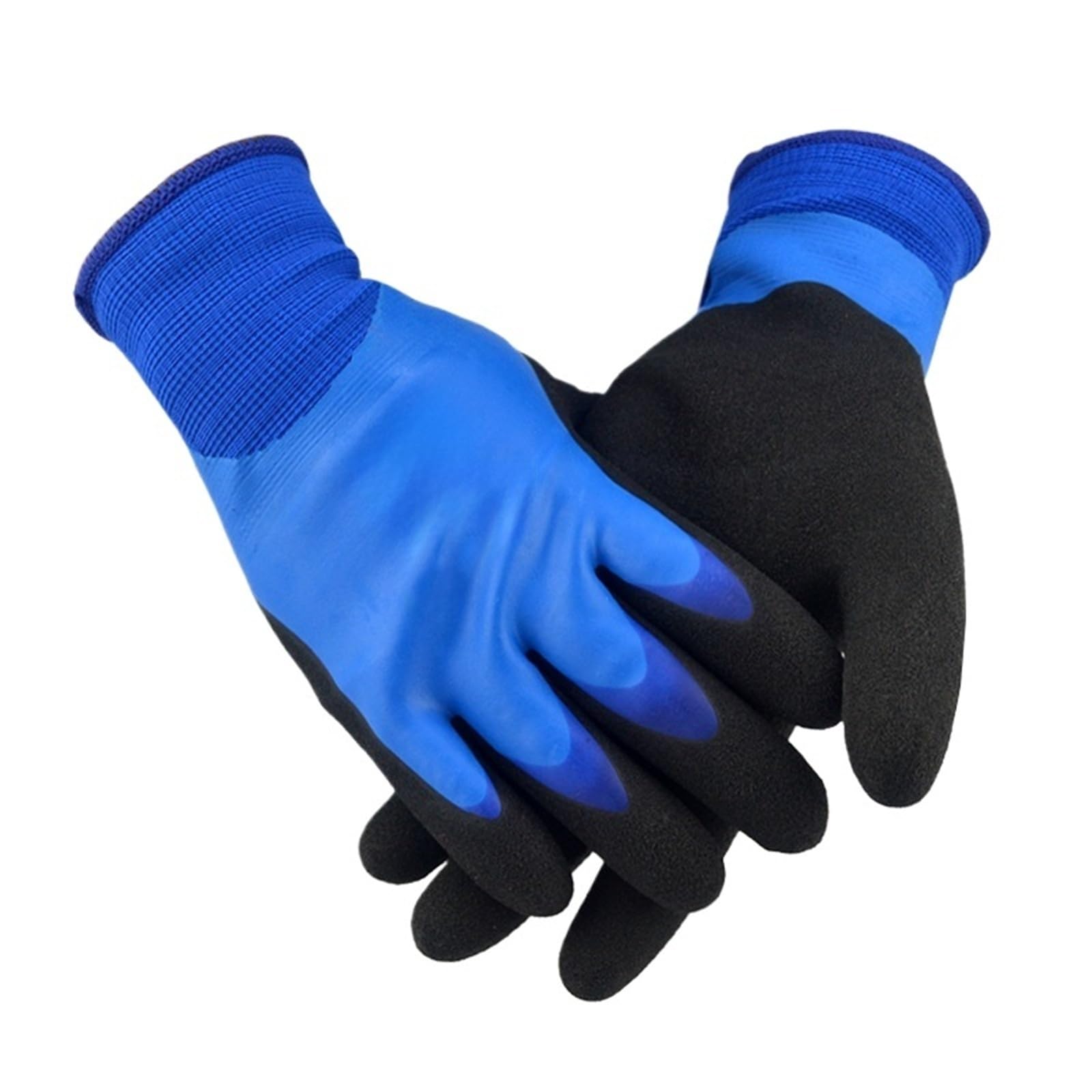 Générique Compatible avec 10 paires de gants d'hiver en Latex triple trempage, doublure polaire, gants de travail imperméables résistants au froid(XL)