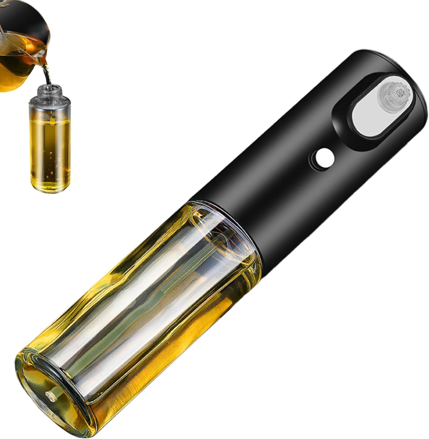 Electric Butter Sprayer 200ml Clear Olive Oil Sprayer with 2 Spray Modes Rechargeable Oil Spray Bottle for Cooking, BBQ, Baking, Roasting image 5