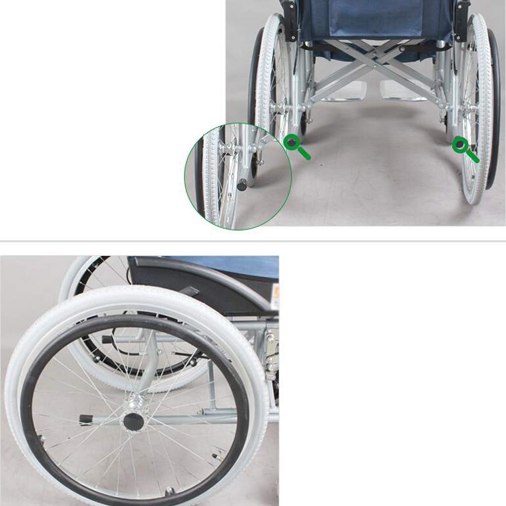 Sedia a rotelle,Ausili per la deambulazione del carrello per disabili pieghevoli multifunzione portatili