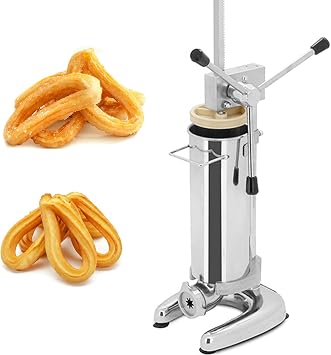 Churro Maker Machine for Homemade Churros, Vertical Manual Fryer for Spanish Donuts, Ideal for Creative Cooking and Family Treats