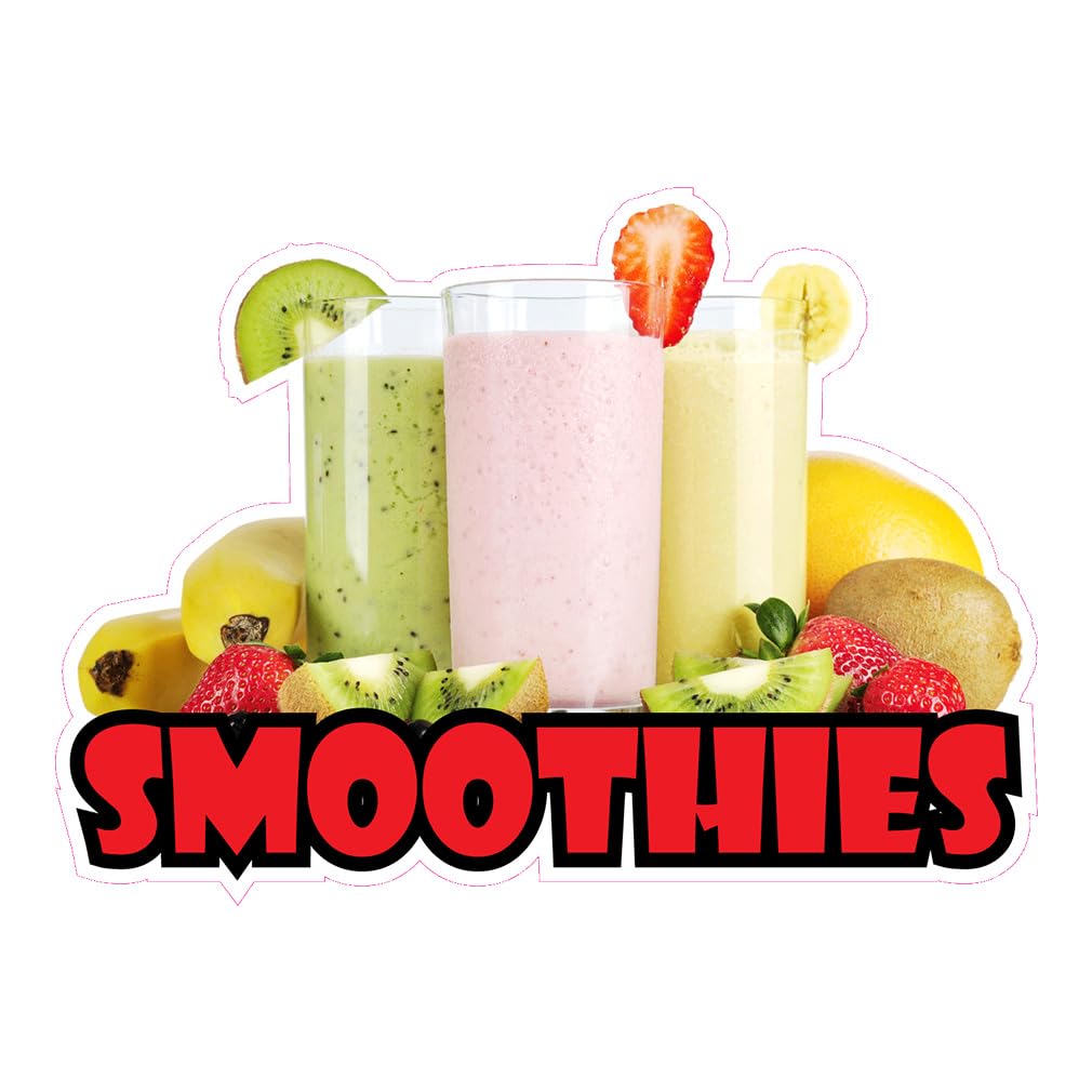 Custom Food Truck Decals Smoothies Food and Beverage Concession Concession Sign 14 in on Longest Side Design Only