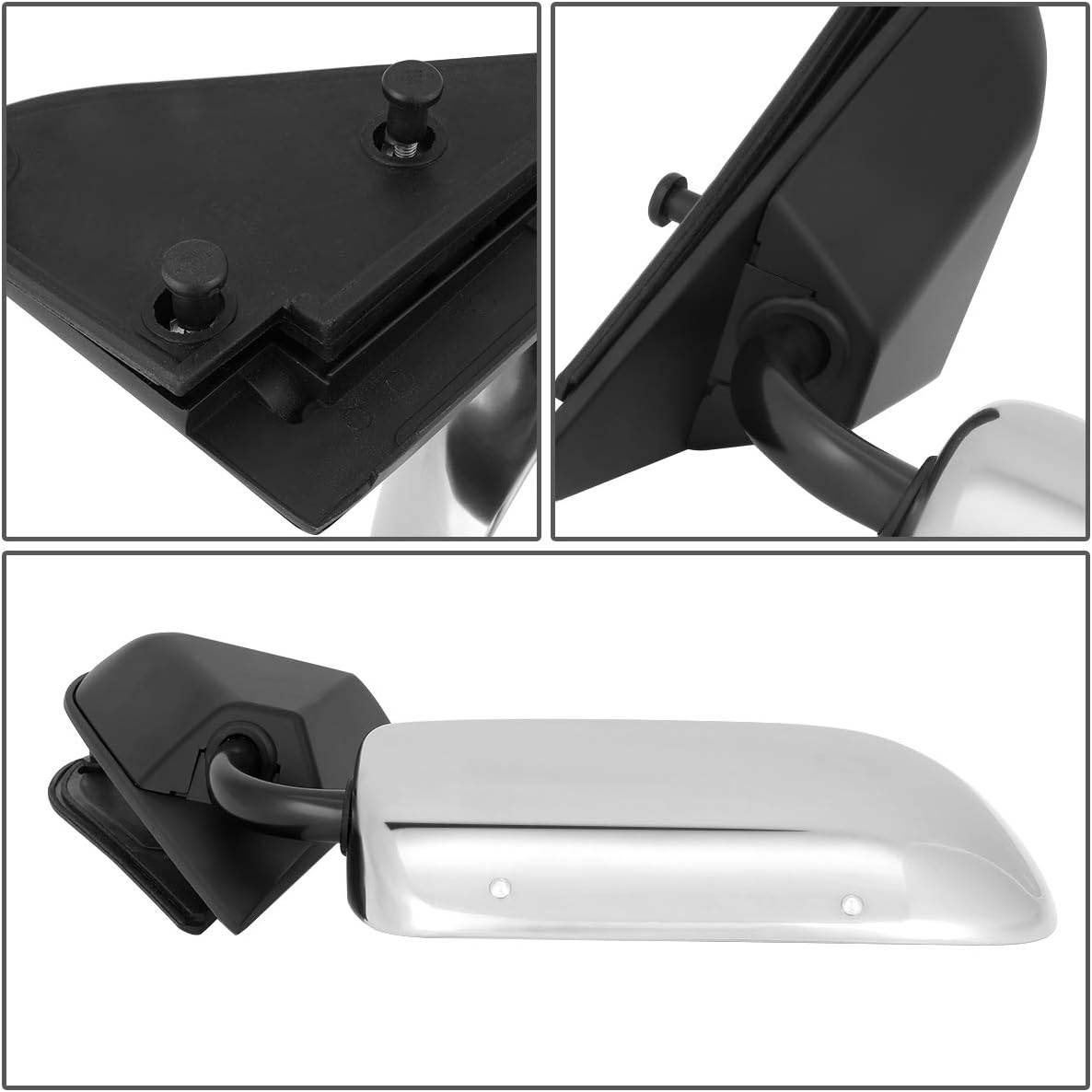 Auto Dynasty GM1320106 GM1321103 Pair OE Style Manual Side View Door Mirror Compatible with Yukon Escalade 92-01