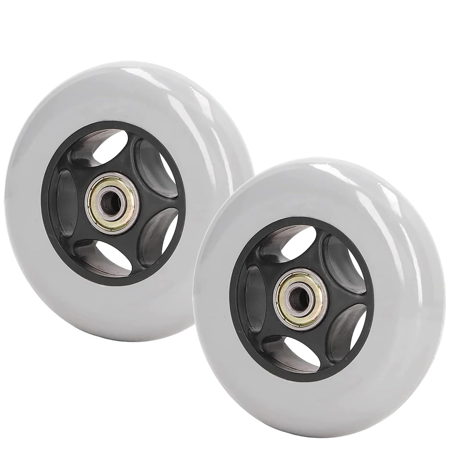 4 Inch Wheelchair Front Wheels, Manual Wheelchair Replacement Parts, Solid Casters Rollers for Walkers, Rollators