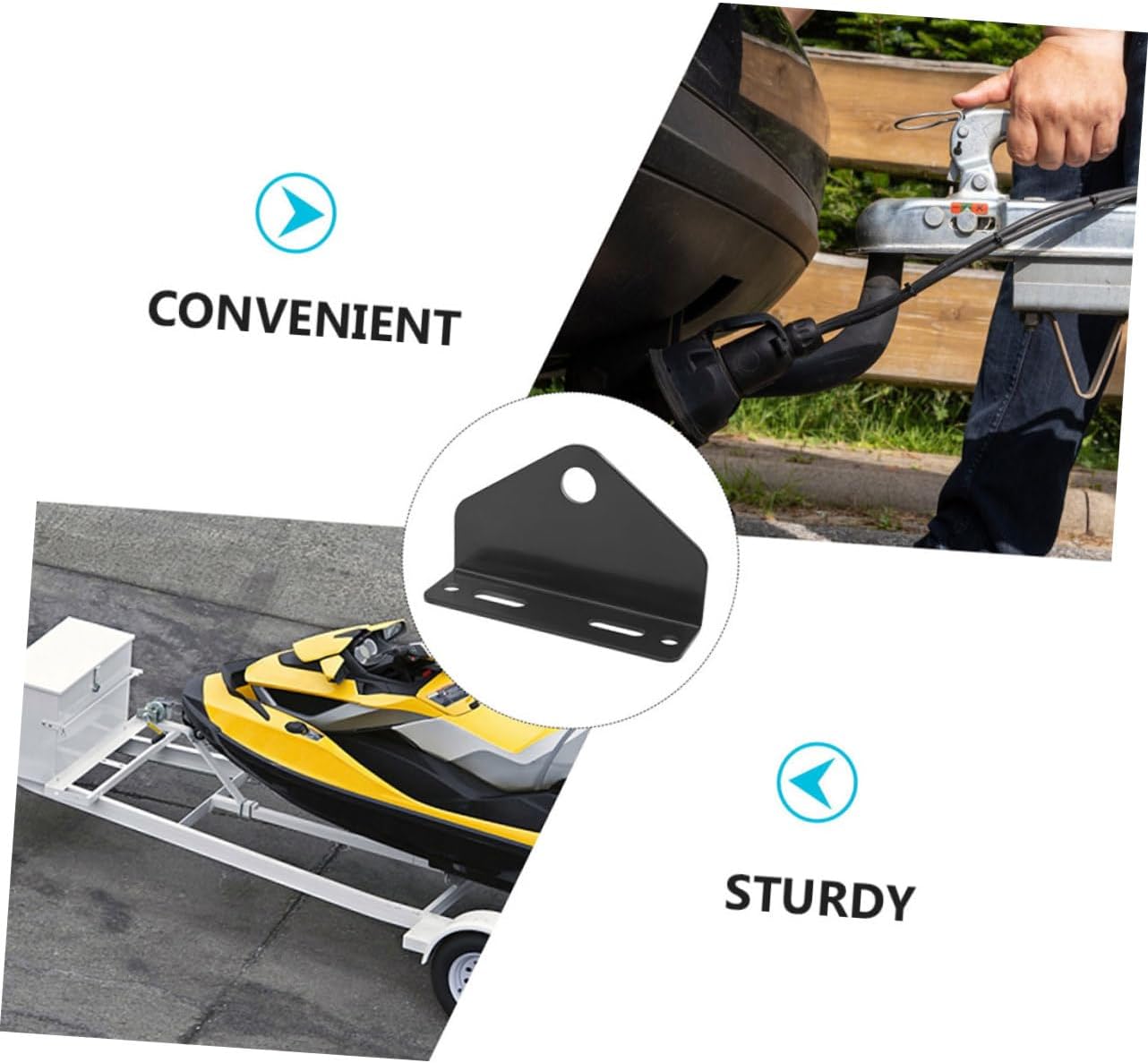 2sets Heavy Duty Zero Turn Lawn Mower Trailer Hitch Adapter Sturdy Bolt Mount Steel Construction Compatibility for Lawn Trailers and Towing Tasks Reliable Stability for Secure