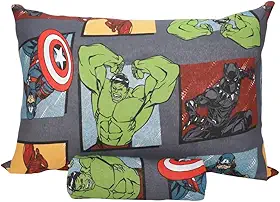 Jogo de Lençol Portallar Disney Marvel Kids+ 100% Algodão Solteiro Avengers Black