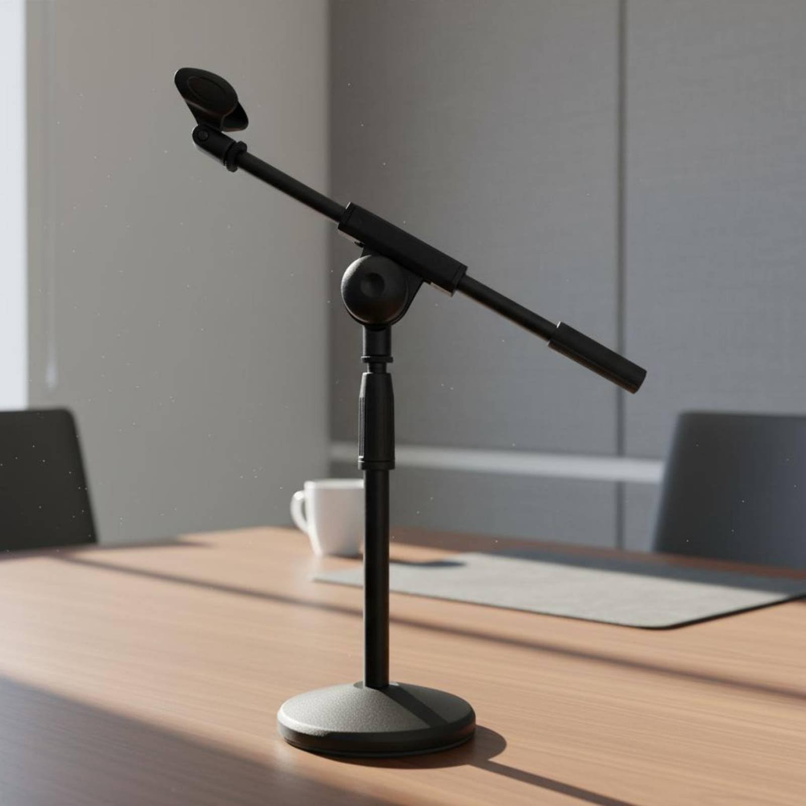 Asta Microfono Base Pesante Stabile Supporto Microfono con Base Pesante Compatibilità Universale Attrezzatura Audio per Palco