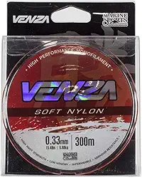 Linha Pesca Monofilamento Venza Soft Nylon 0.33mm 300 Metros