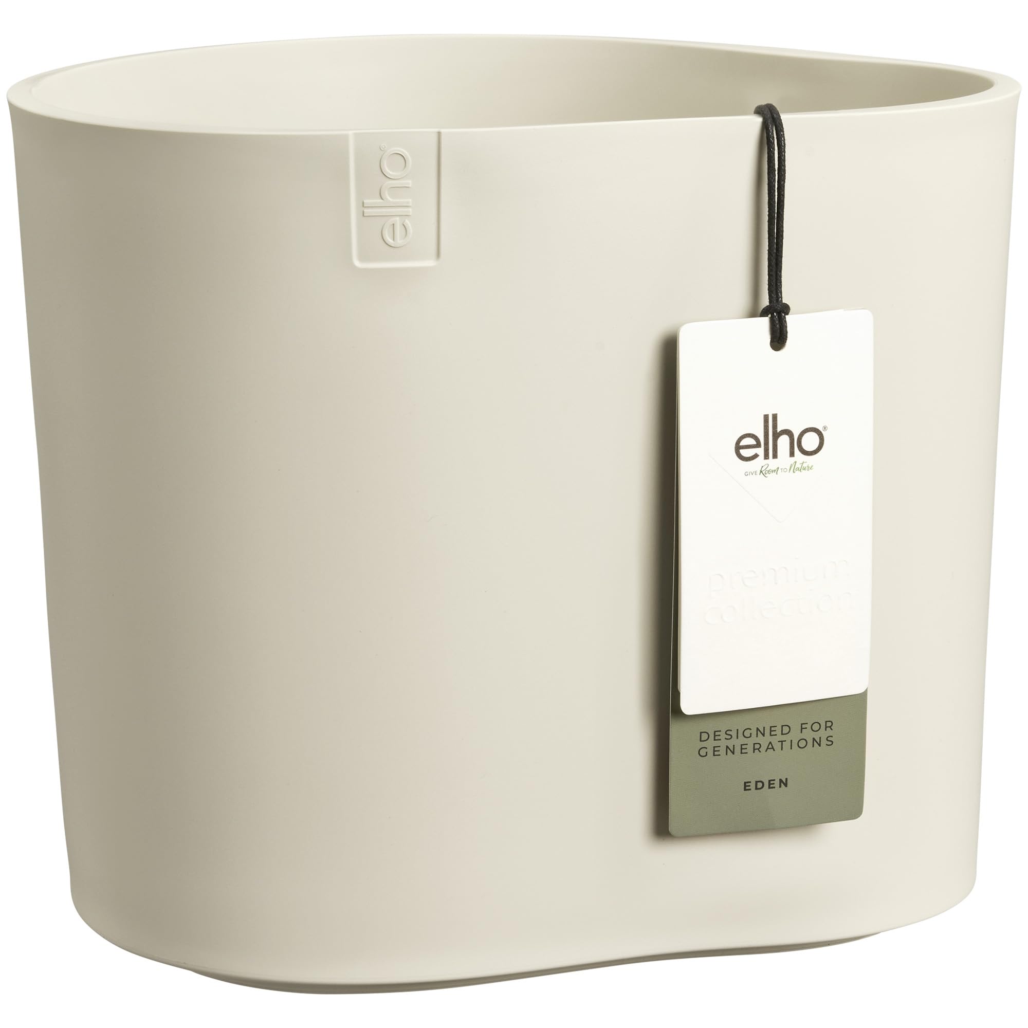 Elho Eden 25cm Pot de Fleur - Linen White