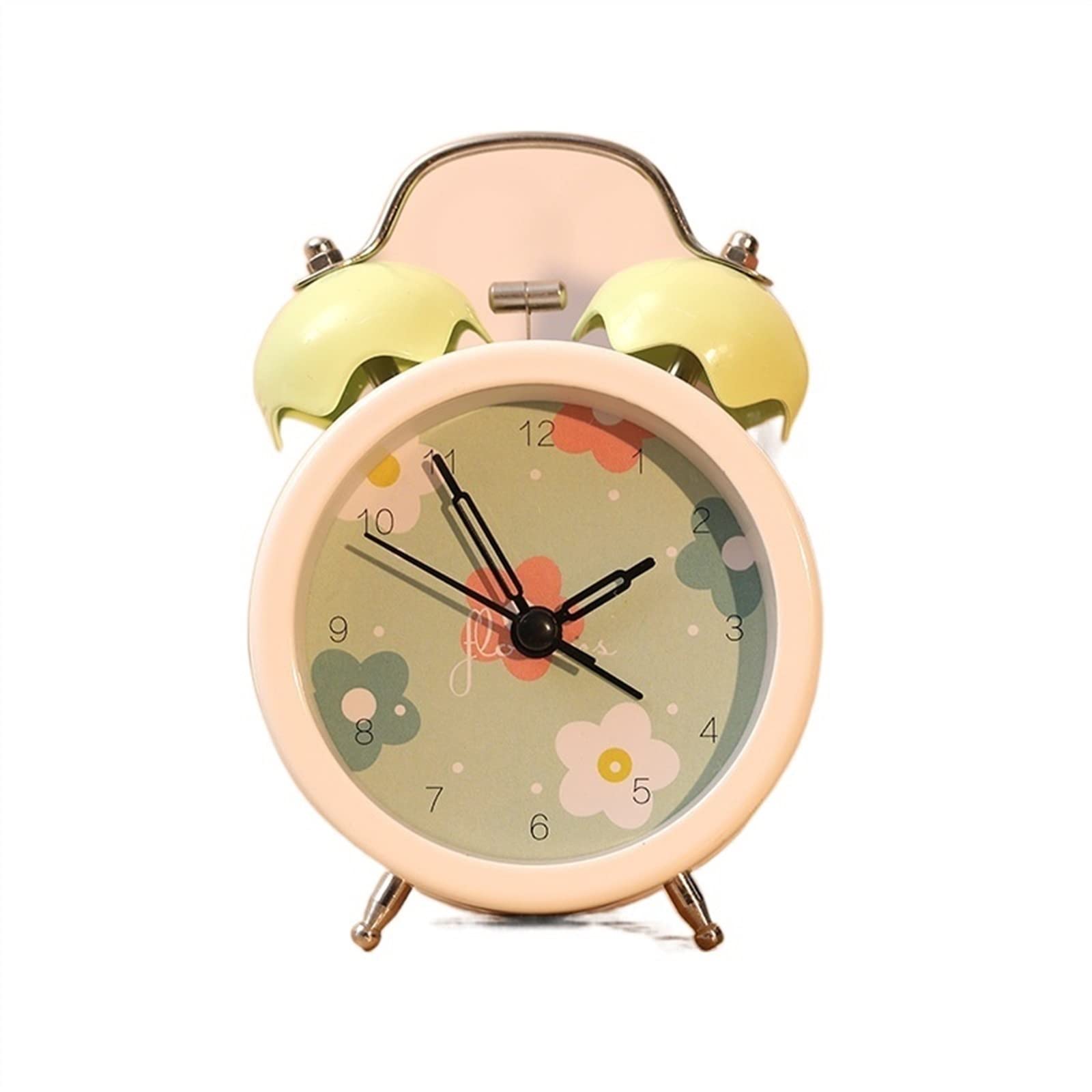 J9V4G6S3B5 Desk Clock Kids Alarm Clock, Twin Bell Wake Up, Silent Non Ticking, Battery Operated, for Bedroom Home and Offoice analogue alarm clock(Blue)