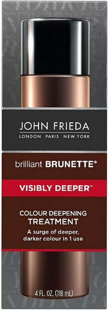 John Frieda Brilliant Brunette Colour Deepening Treatment, Visibly Deeper 4 oz ( Pack of 2)