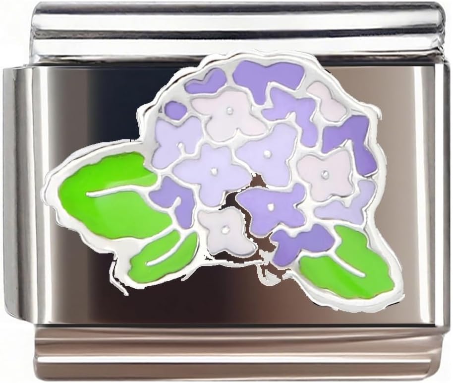 Italian Bracelet Charm,9mm,Self Love Club Heart,Color > Purple