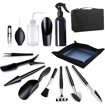 Bonsai Tool Set 15 Pieces Bonsai Repotting Set Succulent Tools
