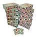 Christmas Cookie gift boxes; rectangular with clear window; colorful paperboard with holiday designs; set of 12 with 12 stickers for sealing (Blue Cupcake)