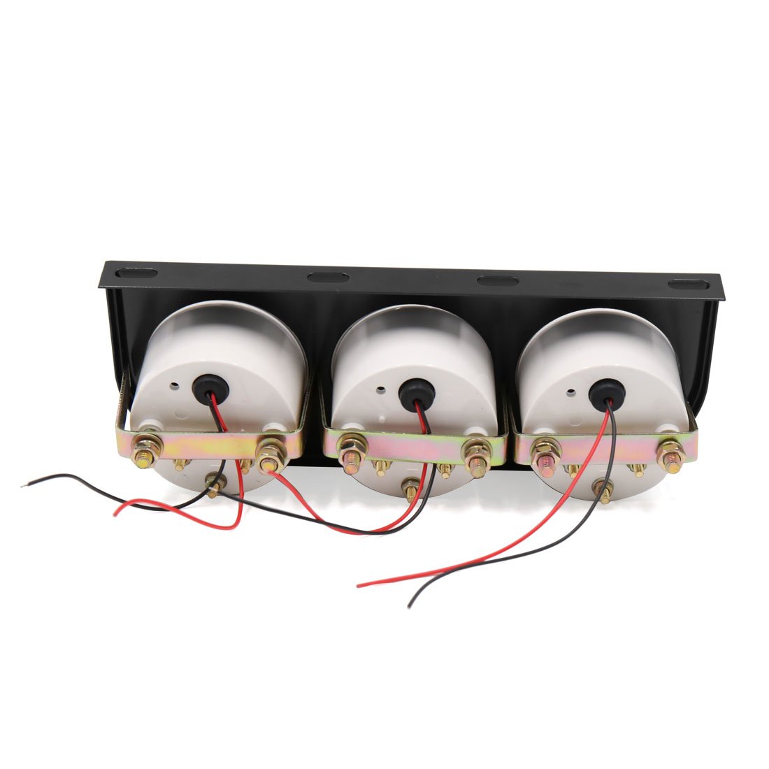 sourcing map Kit Triple Jauge 52mm Temp Huile/Eau Pression pour Auto | Comprend Capteur Et Vis. Haute Sensibilité. Installation Simple. Remplacement De Jauge D'Origine.