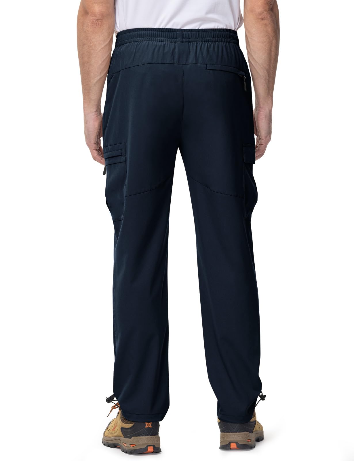 Rdruko Pantaloni da uomo leggeri per attività all'aria aperta, con elastico in vita, ad asciugatura rapida, idrorepellenti, elasticizzati, per escursionismo, viaggi, passeggiate, lavoro, campeggio