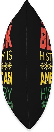 Miniatura 2 de Month Black Hisory is American History African Throw Pillow, 16x16, Multicolor