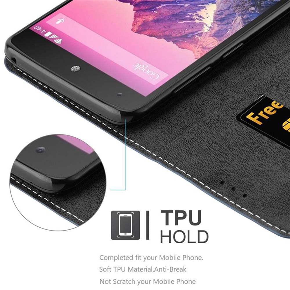 Cadorabo - Custodia Compatibile Con Lg Nexus 5 In Nero Ossido De 101578
