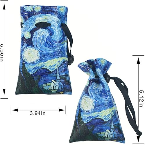 Miniatura 10 de QIELIZI DND Bolsa para dados, PU Cuero funda para dados de dragón, con set de 7 dados, perfecto para calabozos y dragones RPG D&D dados, monedas y