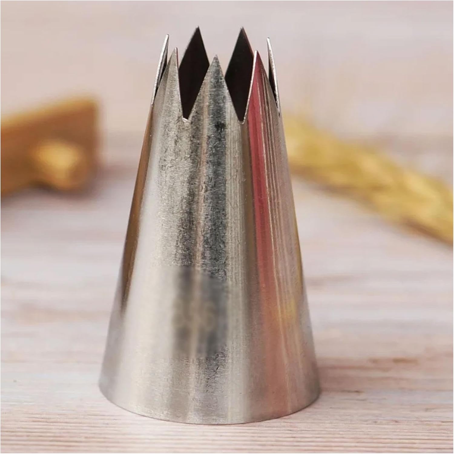 TEMKIN Large Size Open Star Nozzle Stainless Steel Icing Piping Cream Nozzles Pastry Tips for Cake Decorating Tools