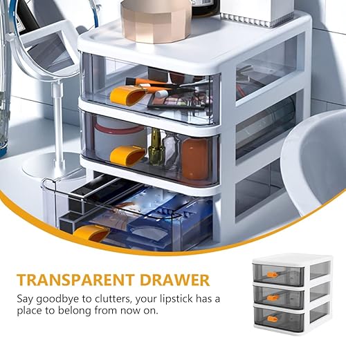 Miniatura 4 de Cabilock Caja de múltiples capas Cajón de almacenamiento Oficina Cajón Organizador Escritorio Almacenamiento Contenedores de plástico