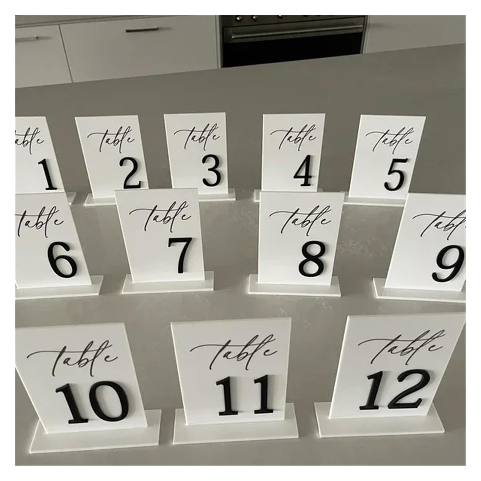 1-30 números de mesa blancos Para Restaurantes