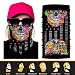 3D Headwear, Skull Face Mask, Magic Scarf, Neck Gaiter, Bandana, Balaclava, Headband for Cycling, Motorcycling, Running, Skateboarding, Moisture Wicking UV Protection, Great for Men & Women