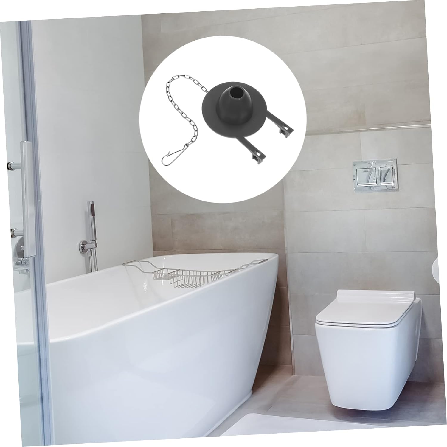 jojofuny 2pcs Toilet Flapper Cover Single Row Sealing Flapper for Efficient Flush Compatible Toilet Tanks Bathroom Accessory