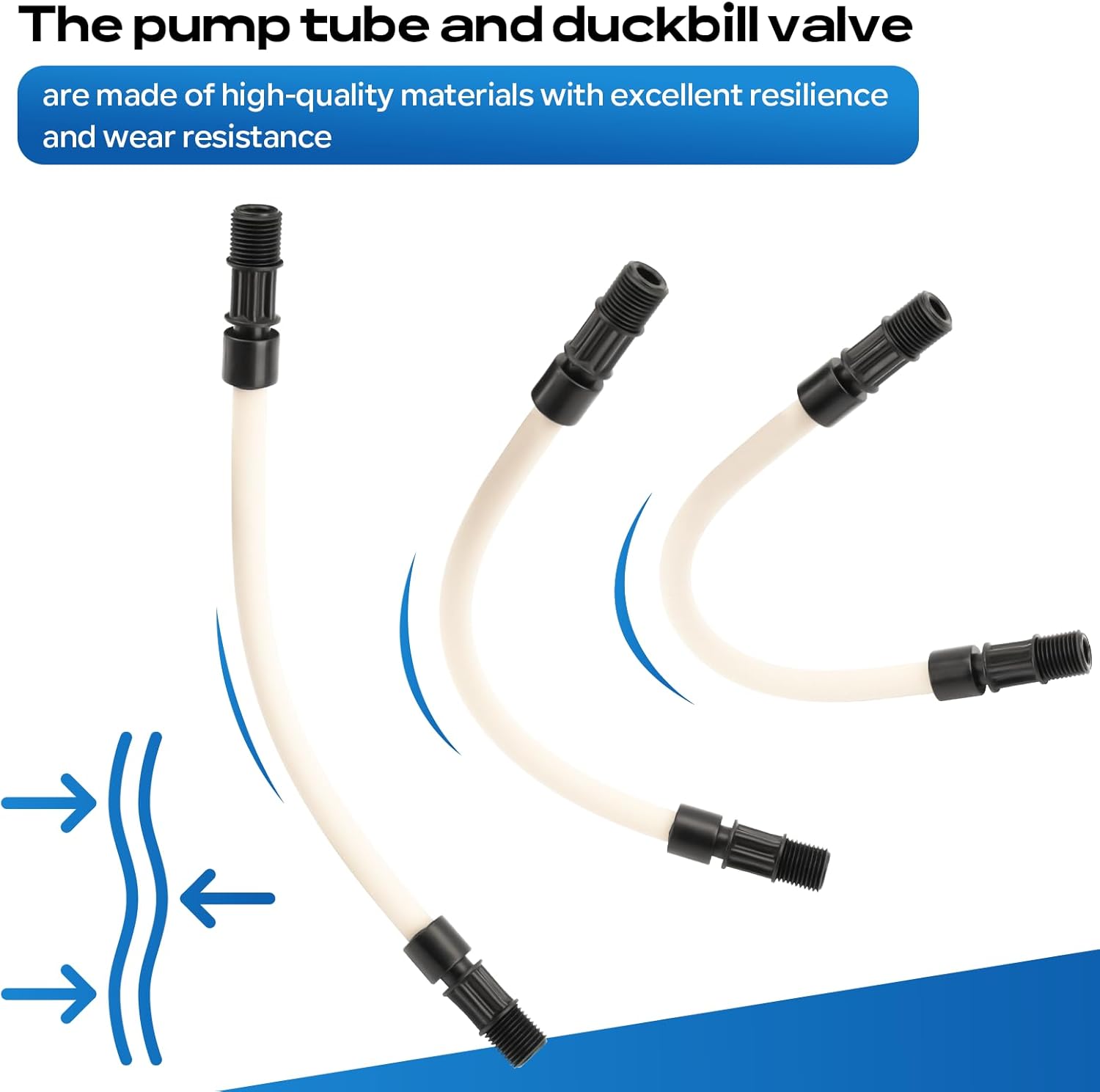 MCCP202 Pump Tube Assembly, Replacement for Pump Tubes #2, Compatible with Classic, 45, 85, Single Head, SVP, S and M128 Series Pumps, 5-Pack