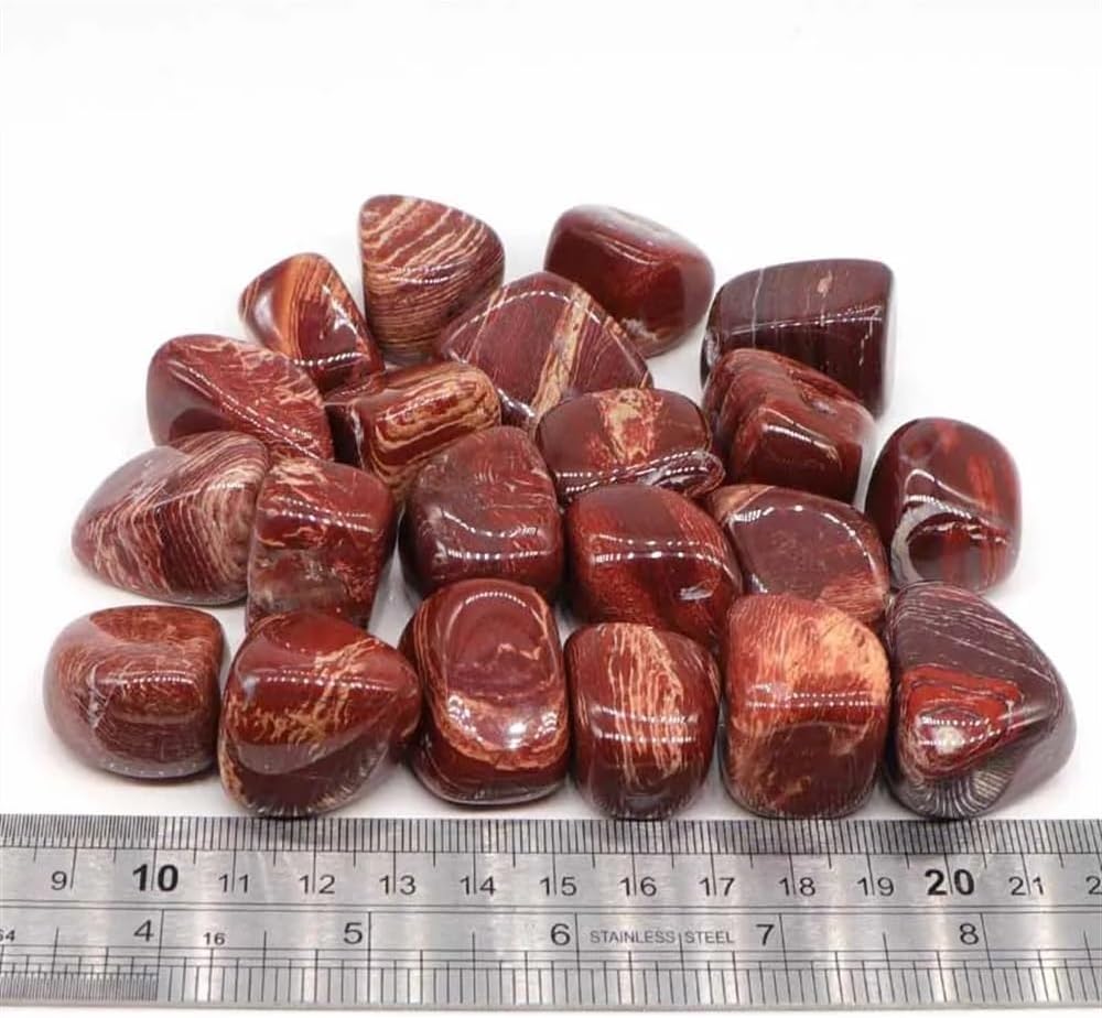 AtkitS Natural Nature Convoluted Jasper Specimen Size Irregular Tumbled Stones Reiki Healing Crystal Quartz Mineral Home Aquarium Decoration (Size : 500g)