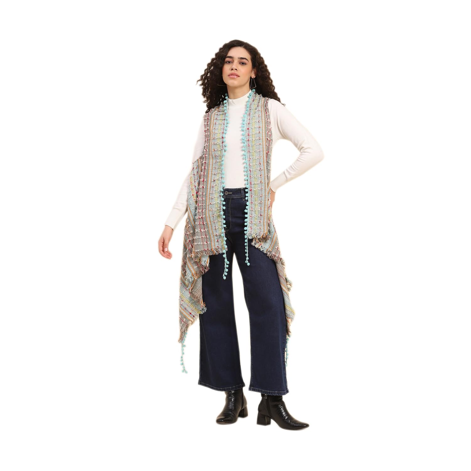 Vetiver Vintage Cape for Women-image-37