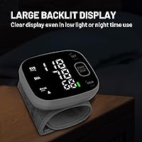 Vista 7 de Monitor de Presión Arterial Recargable Monitores de Presión Arterial para Uso Doméstico Brazalete Automático Ajustable para Muñeca Transmisión