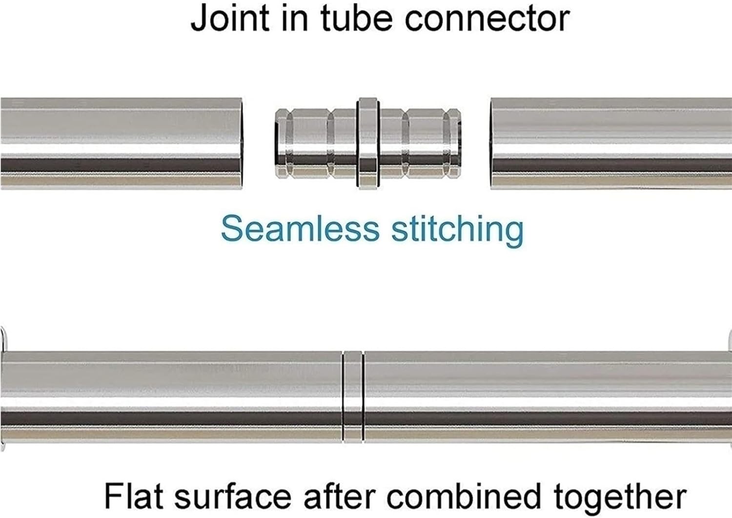 Rolling Library Ladder Hardware Kit Stainless Steel Sliding Ladder Track with Floor Roller Wheels Easy to Install and Stable Round Tube Design (No Ladder Included) Size: 3