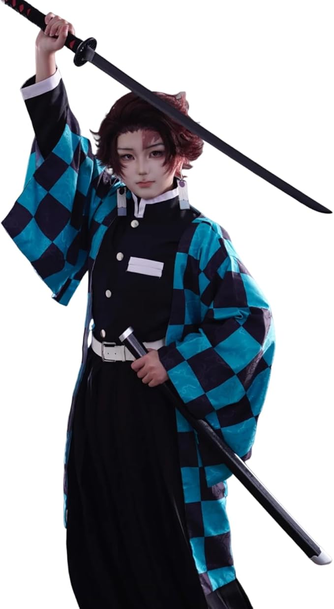 CR ROLECOS Mitsuri Cosplay for Demon Slayer Mitsuri Full Set Tomioka Giyuu Costume Giyuu Anime Outfit for Halloween