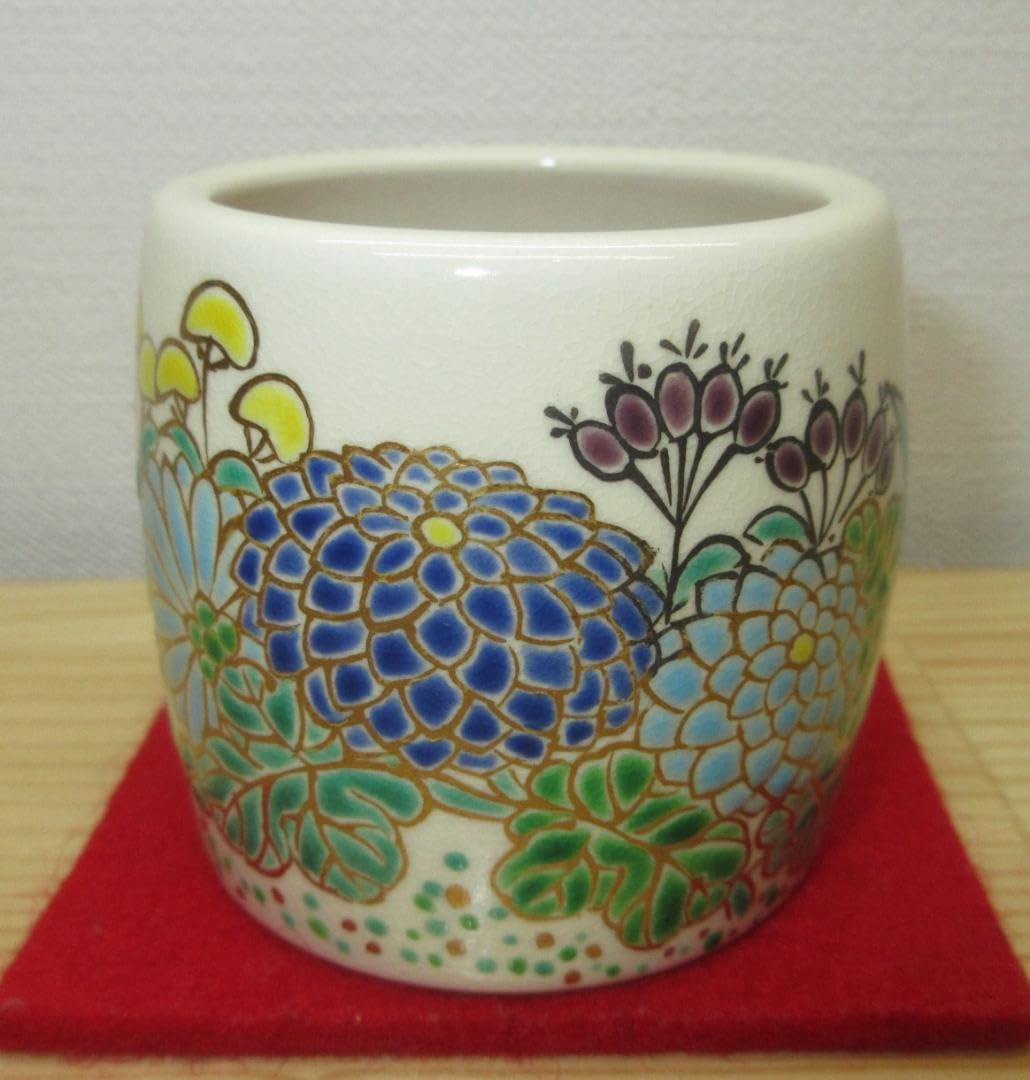 送料込【逢絢亭・新品】茶道具 蓋置 京焼 仁清 露草の図 御室窯 共箱入り 送料込【逢絢亭・新品】茶道具 蓋置 京焼 仁清 露草の図 御室