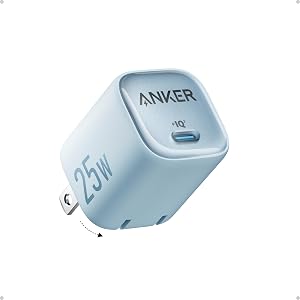 Anker 25W USB C Charger Block, Compact and Foldable Type C C…