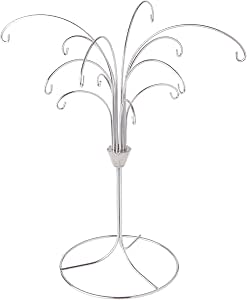 Bard's 3-Tier Silver Ornament Stand – Pack Of 2 For Displaying Ornaments & Collectibles