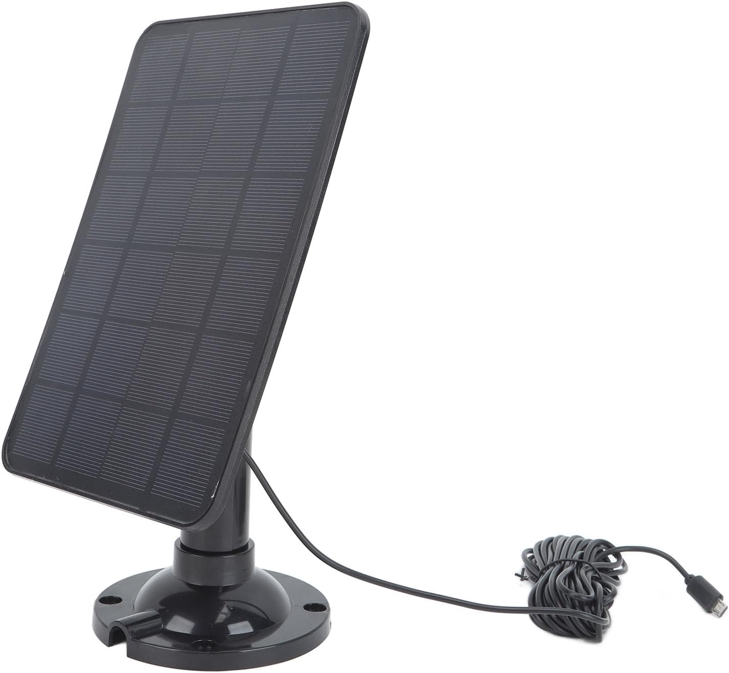 10W Solar Panel Charger with Micro USB, Camera Solar Charging Panel, High Efficiency Monocrystalline Silicon Solar Panel for Security Cameras, Power Banks, and Outdoor Devices, IP6