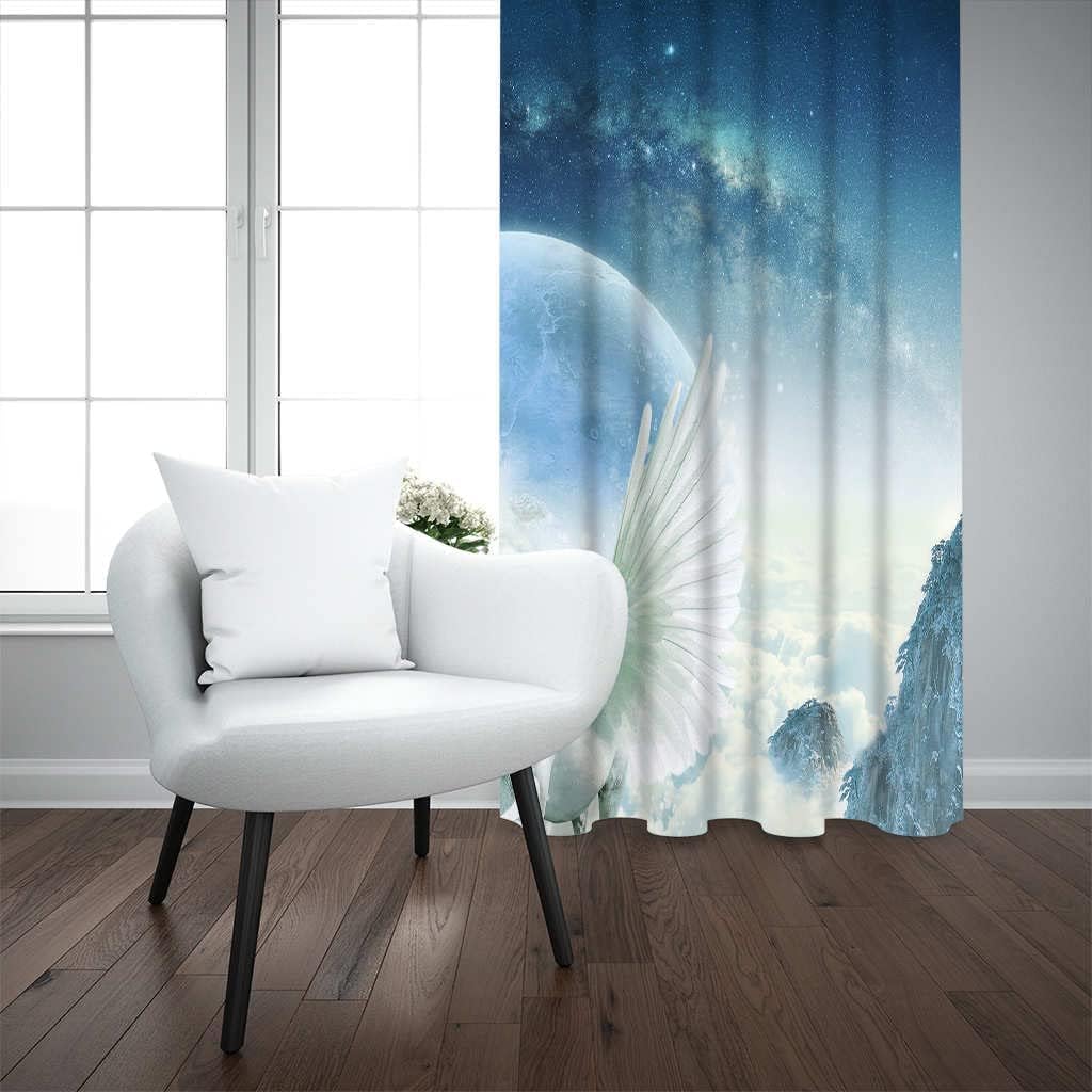 Générique Rideau Occultant Isolant Thermiques Phonique Enfant 3D Animal Licorne Fantaisie Lot De 2 Rideaux Occultants Rideau Opaque avec À Oeillets - Rideaux pour Salon Et Bureau Hôtel