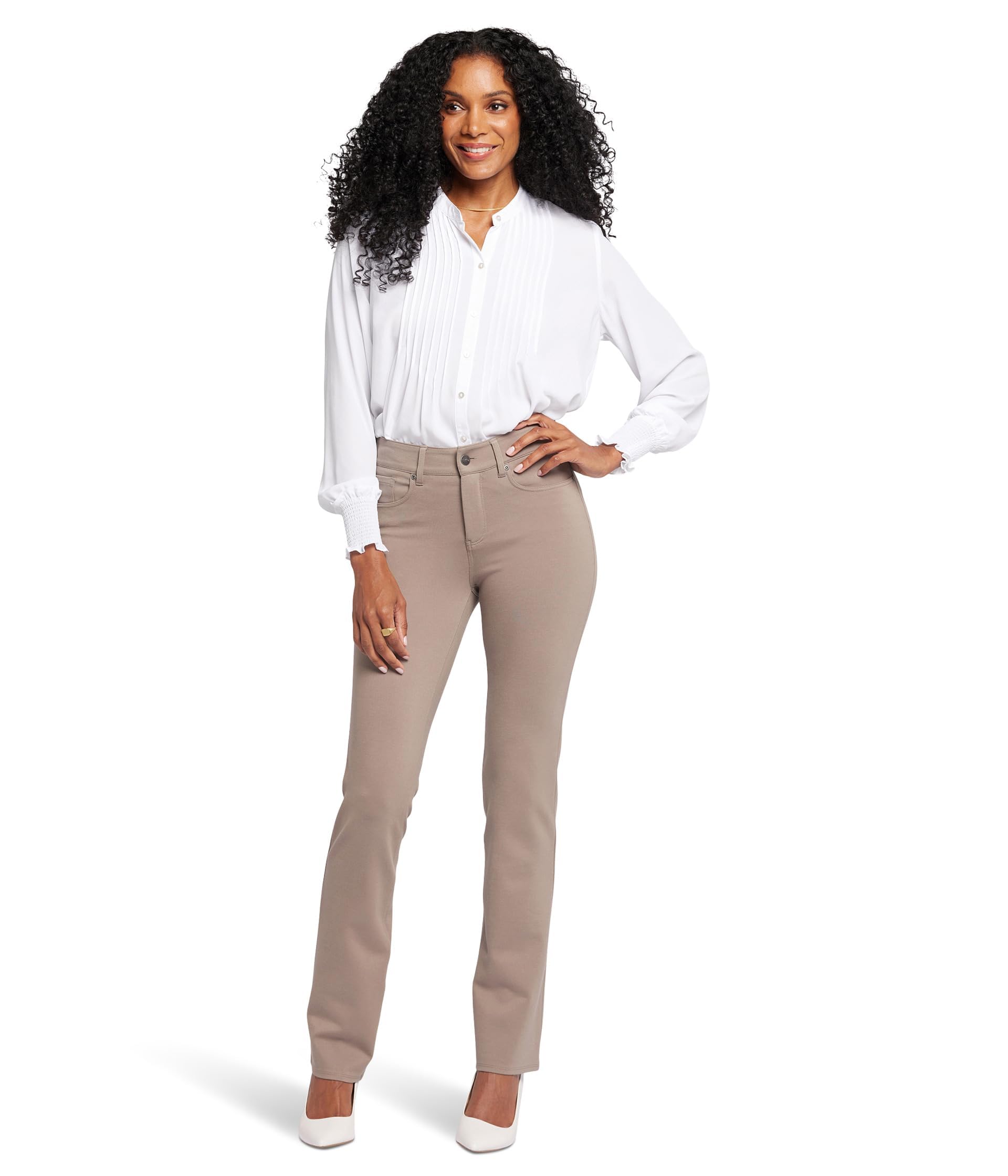 NYDJ Womens Marilyn Straight Denim Jeans
