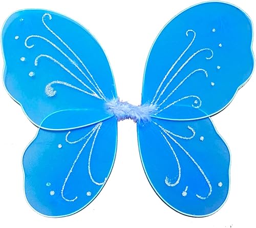 Alas de hadas para niñas, alas de ángel brillantes, alas de hadas de mariposa para fiesta de cumpleaños, disfraz de Halloween para niños y mujeres Alas de hadas para niñas, alas de ángel brillantes, alas de hadas de mariposa para fiesta de cumpleaños, disfraz de Halloween para niños y mujeres