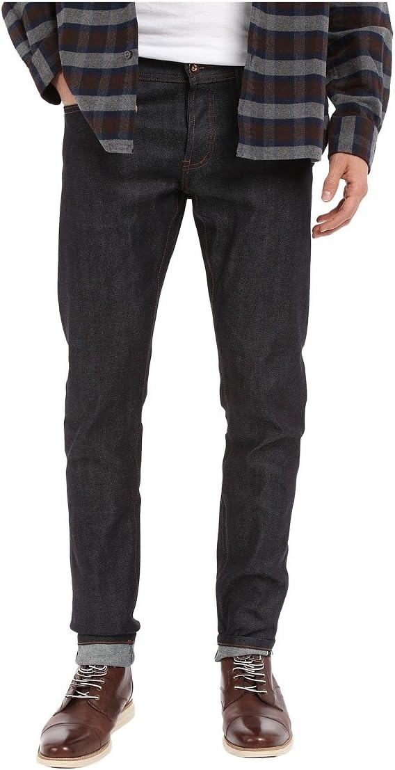 The Unbranded Brand Men's UB422 Tight Indigo Stretch Selvedge, Navy, 28