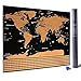 World Scratch Off Deluxe Edition Travel Map Poster and Scratcher International Countries, U.S. States, Global Continents | Personal Memory Keeper | School, Home Adventure and Travelers Map Wall Décor