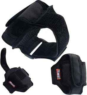 Wrist or Forearm Nylon Velcro Closure Case for Cricket Wireless LG True Flip Phone Black