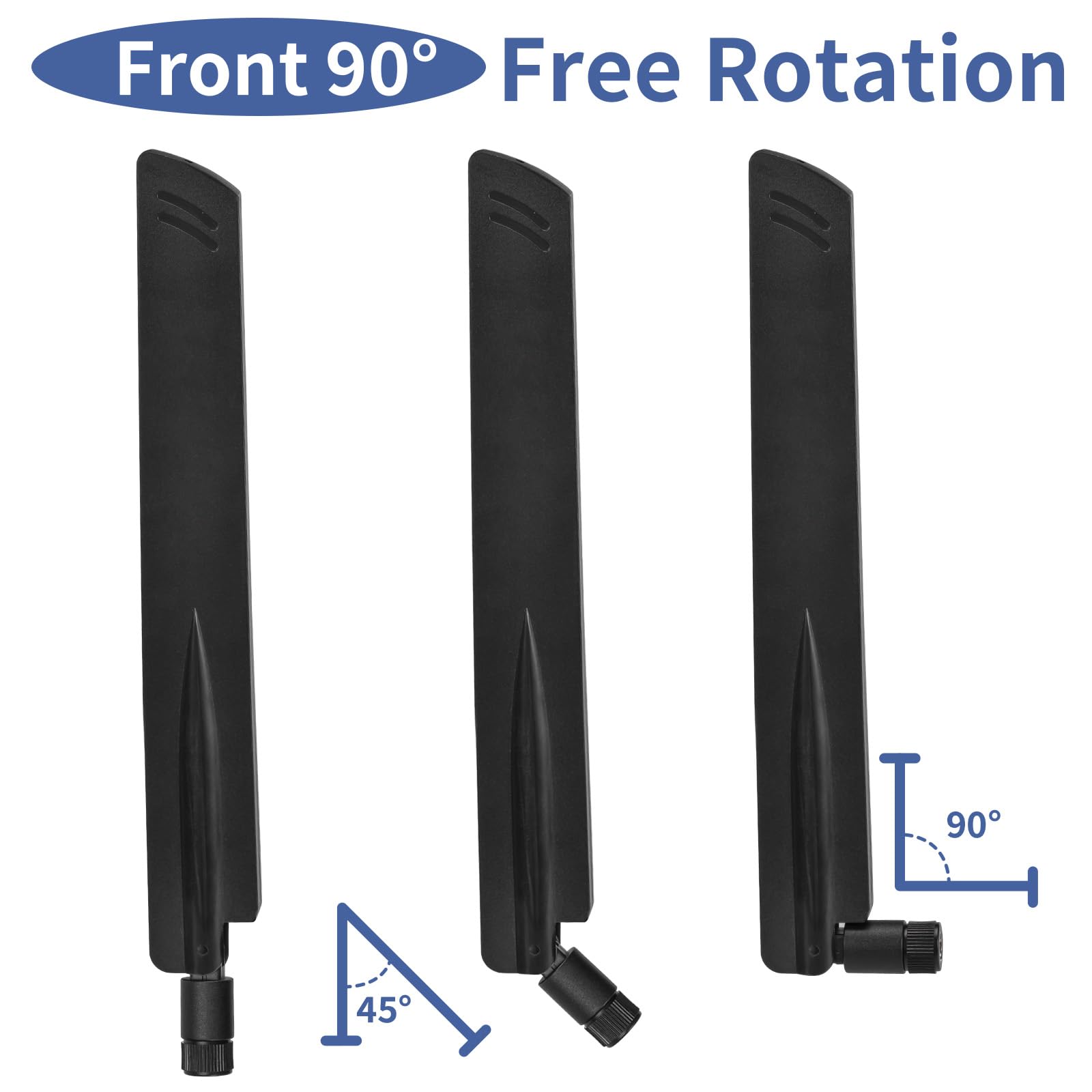 Superbat 4G LTE Antenne 9dBi SMA Stecker Antenne Omni-Directional für Spypoint Cuddeback Trail Kamera Wildkamera Stealth Cam Mobilfunkkamera Spielkamera Hotspot Router Sicherheitskamera 2 Stück