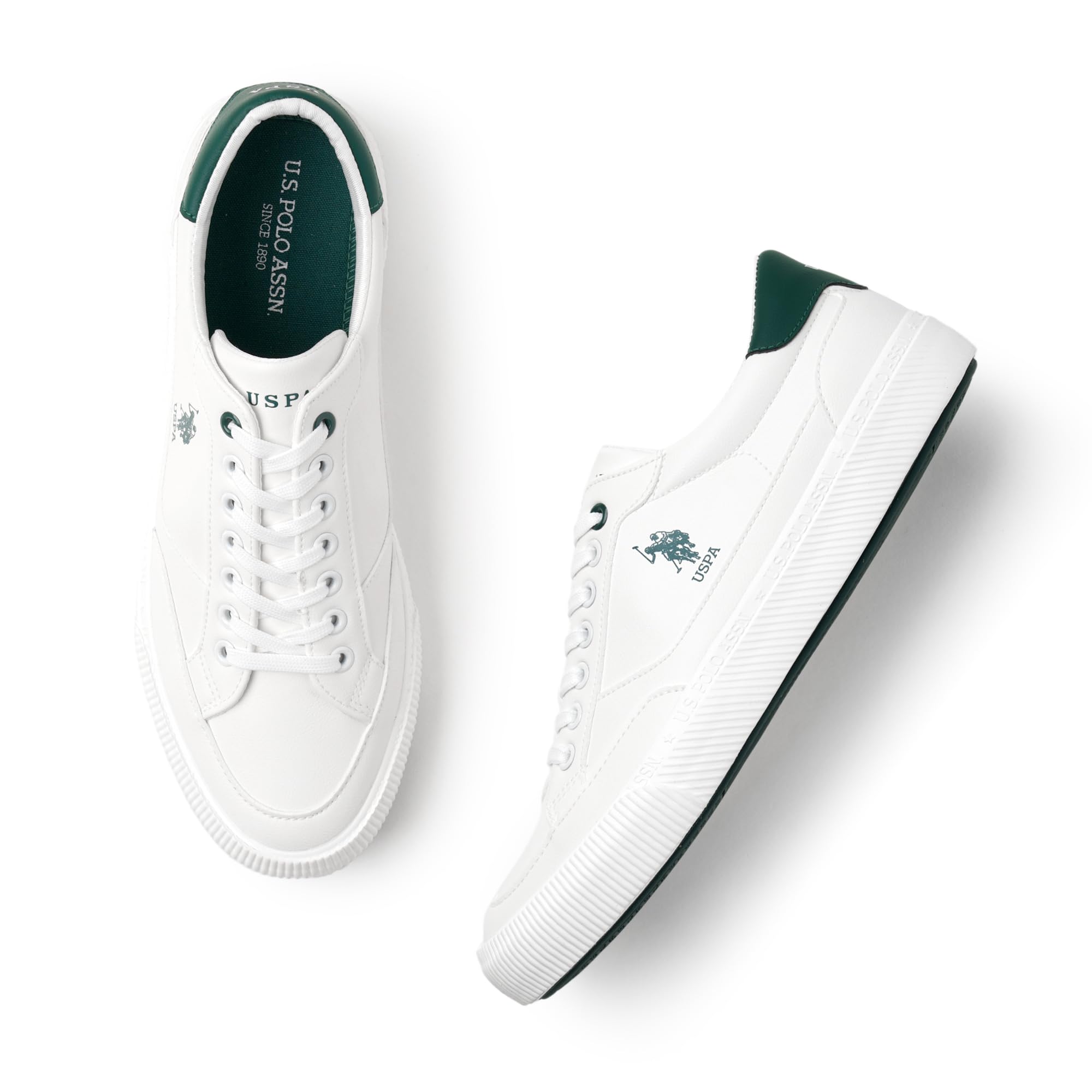 U.S. POLO ASSN. Mens Olivier White Sneaker - 11 UK (2FD24217W01) (B0CP9L9MLX) Amazon Price History, Amazon Price Tracker