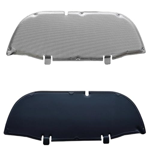 Wuqqxxqcm Aluminum And Black Compatible For Toyota Corolla Cross 2020-2024 Front Engine Hood Insulation Pad Soundproof Mat Cover Foam Sound Heat Cotton Fireproof Mat(Aluminum And Black)