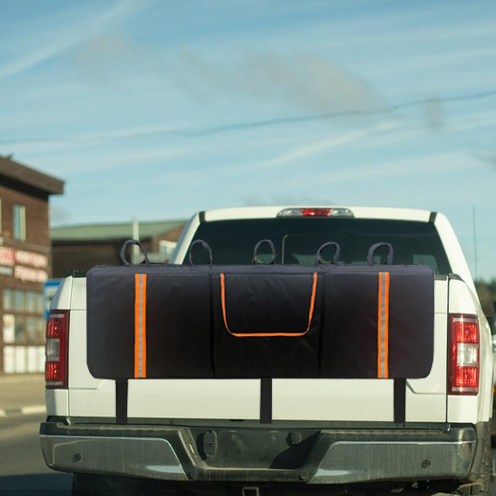 Pickup Bike Shield - Del Portellone Per La Conservazione, Protezione Posteriore Aggiornata | Topche Di Utilità E Strisce Di Sicurezza, Supporto Per Copertura Imbottita Per E-bike, Tra