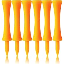 FINGER TEN Plastic Golf Castle Tees Step Down 100 Pack | Consistent Ball Height Design, Different Sizes Short Long Tee, Reusable Unbreakable Durable, Bright Easy Spot Colors